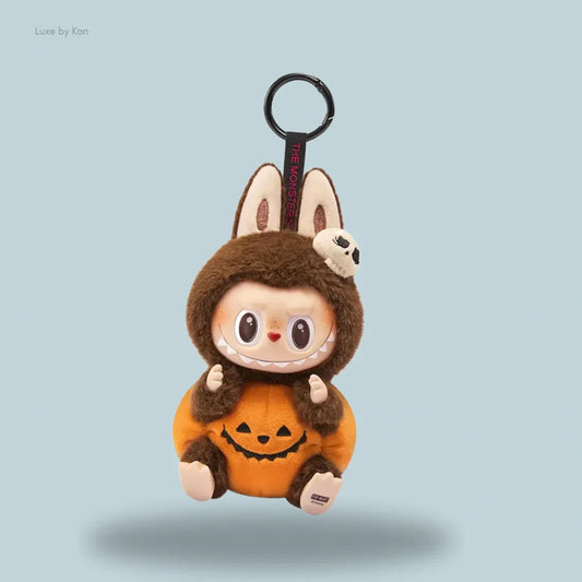 Labubu Happy Halloween Party Series-sitting Pumpkin Vinyl Plush Pendant
